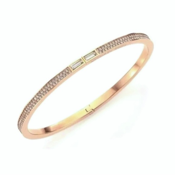$98 Michael Kors Brilliance Crystal Hinged Bracelet - Picture 3 of 7